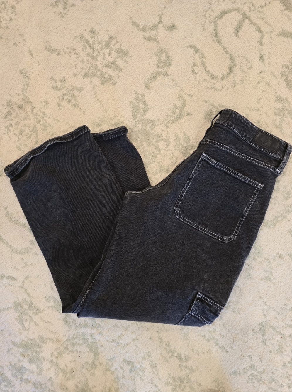 Hollister Washed Black Wide-Leg Jeans